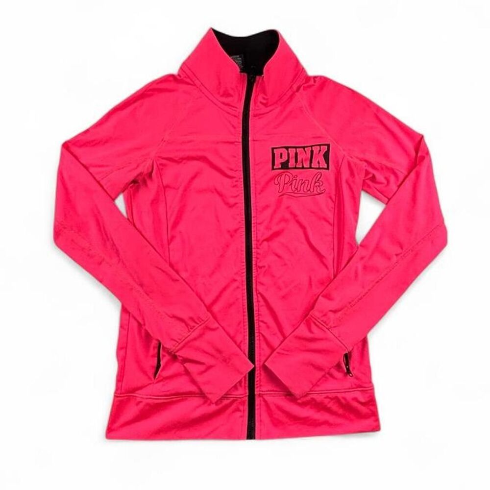 Victoria’s Secret PINK Y2K Ultimate Jacket Women’s XS Hot Pink Full Zip Athletic